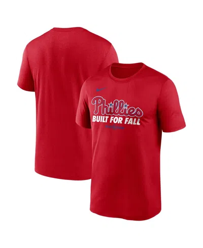 Nike Men's Red Philadelphia Phillies 2025 Mlb Postseason Authentic Collection Legend Dri-fit T-shirt