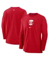 Nike Men's Red Philadelphia Phillies Authentic Collection Player Performance Pullover Sweatshirt In Red