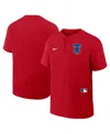 Nike Men's Red Philadelphia Phillies Authentic Collection Raglan Short Sleeve Windshirt In Red