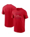 Nike Red Philadelphia Phillies Home Team Athletic Arch T-shirt In Red