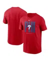 Nike Philadelphia Phillies Team Scoreboard  Men's Mlb T-shirt In Red