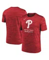 Nike Men's Red Philadelphia Phillies Velocity Performance T-shirt In Red