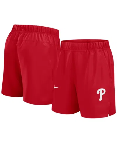 Nike Men's Red Philadelphia Phillies Woven Victory Performance Shorts