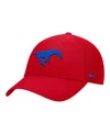 Nike Men's Red Smu Mustangs 2025 On-field Club Performance Adjustable Hat In Red