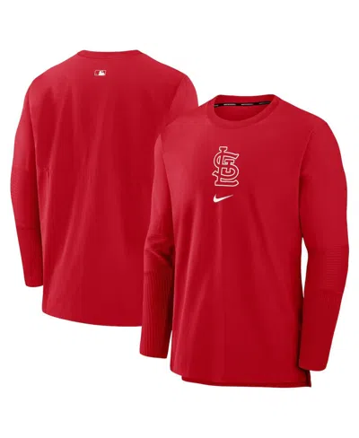 Nike Men's Red St. Louis Cardinals Authentic Collection Player Performance Pullover Sweatshirt In Purple