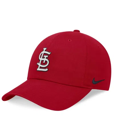 Nike Men's Red St. Louis Cardinals Evergreen Club Adjustable Hat In Gym Red