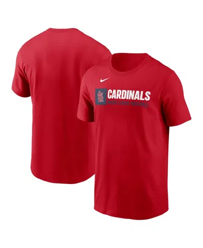 Nike Men's Red St. Louis Cardinals Team Block T-shirt