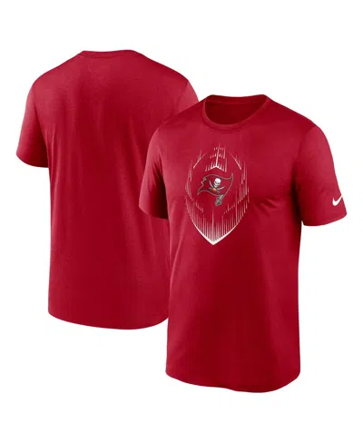 NIKE MEN'S RED TAMPA BAY BUCCANEERS PRIMETIME LEGEND ICON PERFORMANCE T-SHIRT