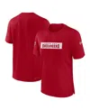 Nike Men's Red Tampa Bay Buccaneers Sideline Player Performance T-shirt In Red