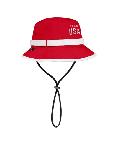 Nike Men's Red Team Usa Apex Sideline On-field Dri-fit Boonie Bucket Hat