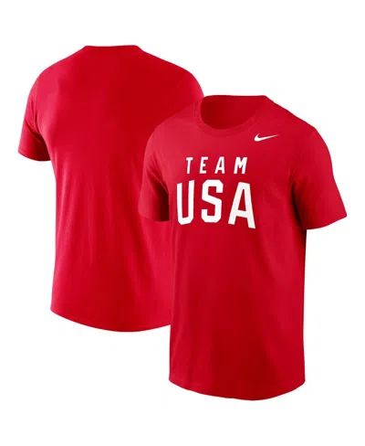 Nike Red Team Usa Olympic Team Performance T-shirt