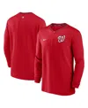 Nike Men's  Red Washington Nationals Authentic Collection Game Time Performance Quarter-zip Top In Red