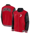 Nike Men's Red/black Chicago White Sox 2025 City Connect Authentic Collection Full-zip Bomber Jacket In Red