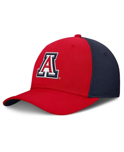 Nike Men's Red/navy Arizona Wildcats 2025 Sideline Rise Local Performance Flex Hat In Multi