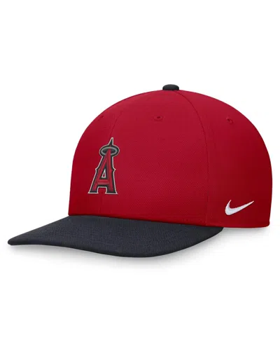 Nike Men's Red/navy Los Angeles Angels Evergreen Two-tone Snapback Hat In Red,navy