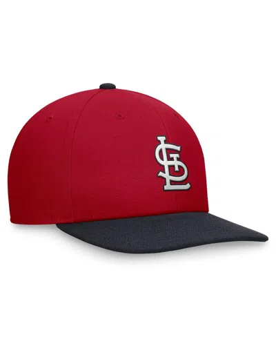 Nike Men's Red/navy St. Louis Cardinals Evergreen Two-tone Snapback Hat
