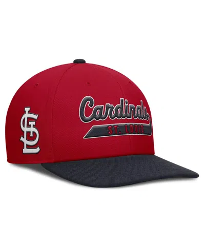 Nike Men's Red/navy St. Louis Cardinals Pro Performance Snapback Hat In Red,navy
