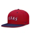 Nike Men's Red/royal Texas Rangers True Primetime Two-tone Performance Fitted Hat In Red,royal