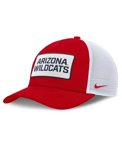 Nike Men's Red/white Arizona Wildcats 2025 On-field Rise Patch Trucker Adjustable Hat