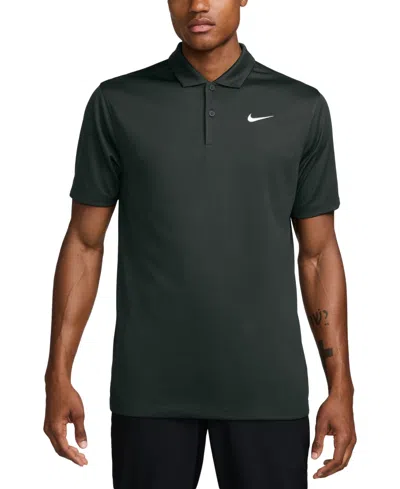 Nike Men's Relaxed Fit Core Dri-fit Short Sleeve Golf Polo Shirt In Green