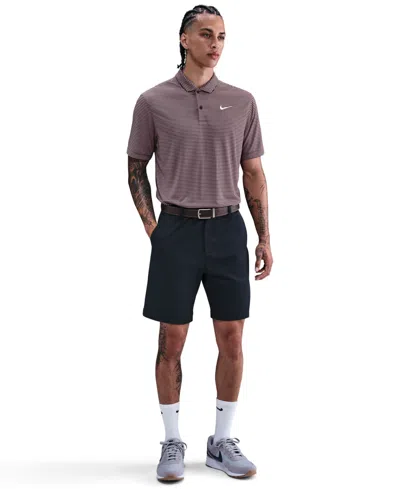 Nike Men's Relaxed Fit Core Dri-fit Short Sleeve Golf Polo Shirt In Purple