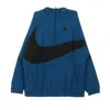 Nike Men's Removable Windbreaker Vw Swoosh Wvn Hlfzip Jkt Blue Force/black/blue Force/black In Blue Force/black/blue Force/black