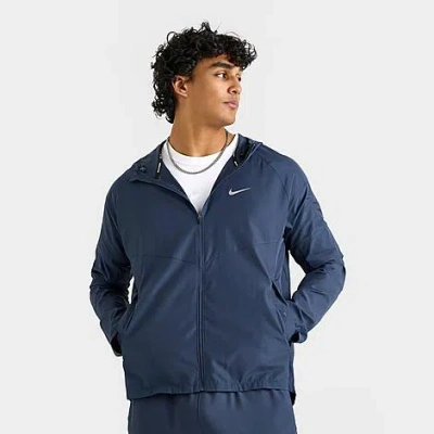 Nike Men's Repel Miler Running Jacket In Thunder Blue/reflective Silver
