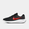 Nike Men's Revolution 7 Road Running Shoes In Black/white/university Red