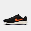 Nike Men's Revolution 7 Road Running Shoes (extra Wide Width) In Black/astronomy Blue/sail/hyper Crimson