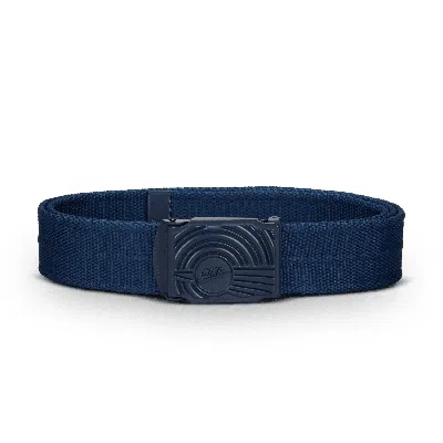 Nike Men's Ribbed Web Belt In Blue