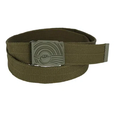 Nike Men's Ribbed Web Belt With Dunk Inspired Buckle In Green