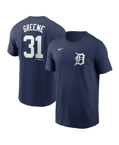 Nike Men's Riley Greene Navy Detroit Tigers Fuse Name Number T-shirt In Blue