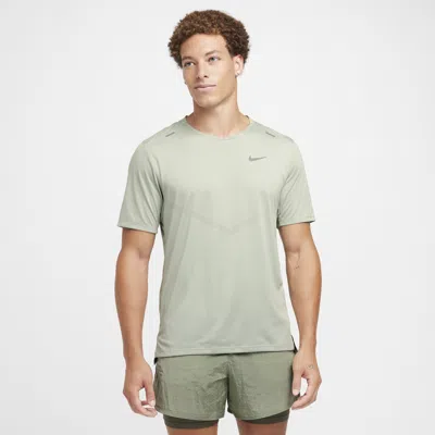 Nike Men's Rise 365 Dri-fit Short-sleeve Running Top In Green
