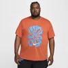 Nike Men's Rise 365 Run Energy Dri-fit Short-sleeve Running Top In Orange