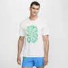 Nike Men's Rise 365 Run Energy Dri-fit Short-sleeve Running Top In White
