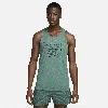 Nike Men's Rise 365 Running Division Dri-fit Running Tank Top In Green