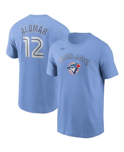 Nike Men's Roberto Alomar Powder Blue Toronto Blue Jays Cooperstown Collection Name Number T-shirt