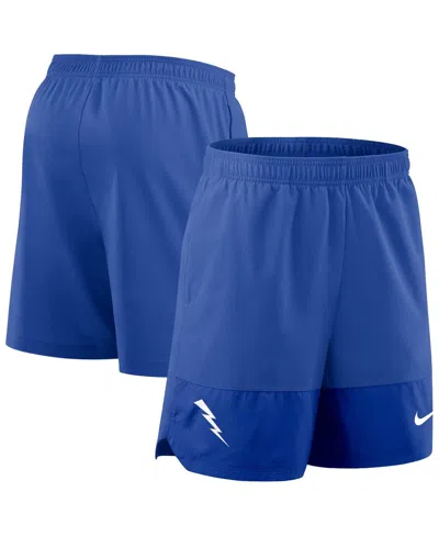 Nike Men's Royal Air Force Falcons 2025 Sideline Performance Shorts In Blue