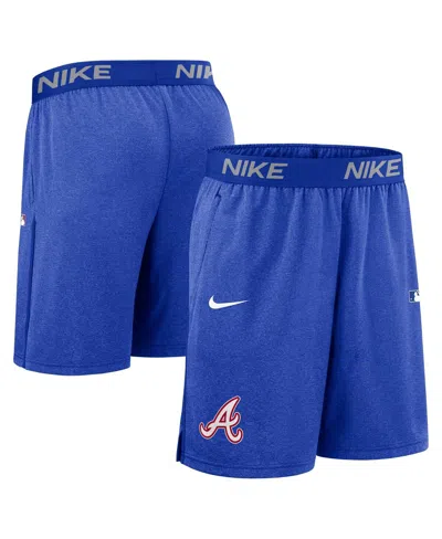 Nike Men's Royal Atlanta Braves Authentic Collection City Connect Performance Knit Shorts In Blue