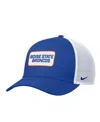 Nike Men's Royal Boise State Broncos 2025 On-field Rise Trucker Performance Adjustable Hat In Blue