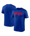 Nike Men's Royal Buffalo Bills Primetime Legend Wordmark Performance T-shirt In Royal