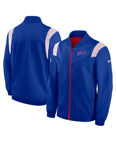 Nike Men's Royal Buffalo Bills Sideline Coaches Bomber Full-zip Jacket
