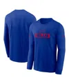 Nike Men's Royal Buffalo Bills Sideline Performance Long Sleeve T-shirt In Royal