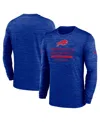 Nike Men's Royal Buffalo Bills Sideline Velocity Performance Long Sleeve T-shirt In Blue
