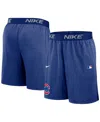 Nike Men's Royal Chicago Cubs Authentic Collection Performance Knit Shorts In Royal