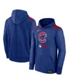 Nike Men's Chicago Cubs Authentic Collection  Therma Mlb Pullover Hoodie In Blue