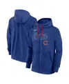 Nike Royal Chicago Cubs Knockout Script Full-zip Hoodie In Blue