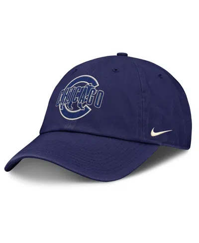 NIKE MEN'S ROYAL CHICAGO CUBS STATEMENT CLUB ADJUSTABLE HAT