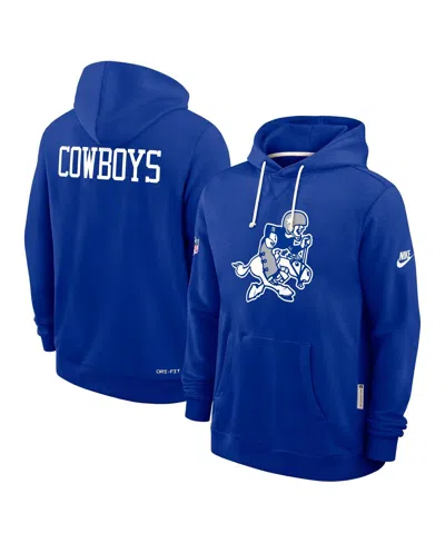 Nike Royal Dallas Cowboys Sideline Standard Issue Alt 2 Dri-fit Hoodie In Blue