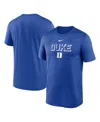 Nike Royal Duke Blue Devils 2025 Sideline Legend Performance T-shirt In Blue